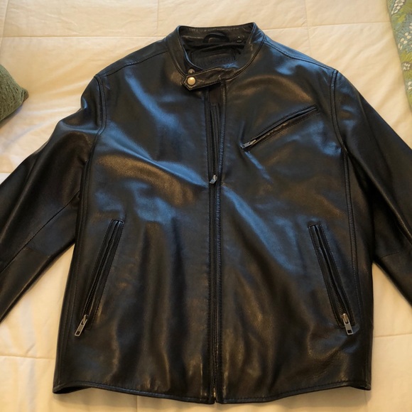 murano lambskin leather jacket